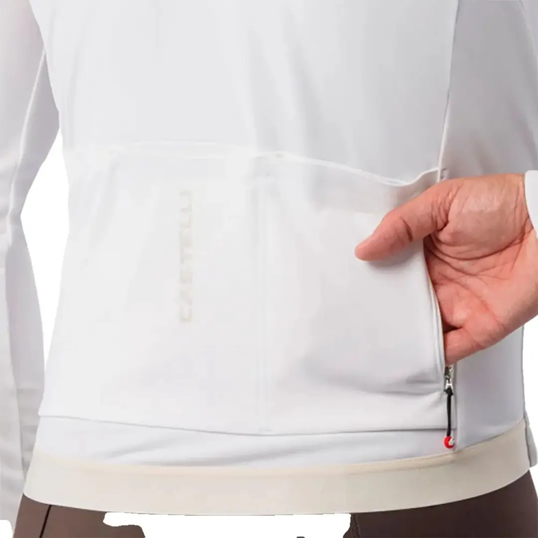 Castelli Espresso Thermal 2 Wielertrui - L - Wit
