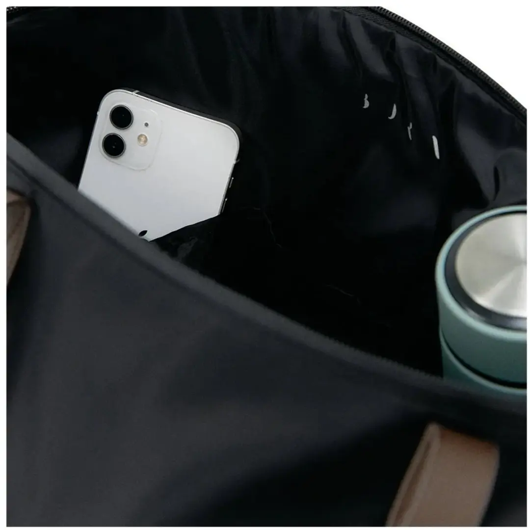 Born Living Yoga Tote Stoffentas - Zwart - afbeelding 4 van 4