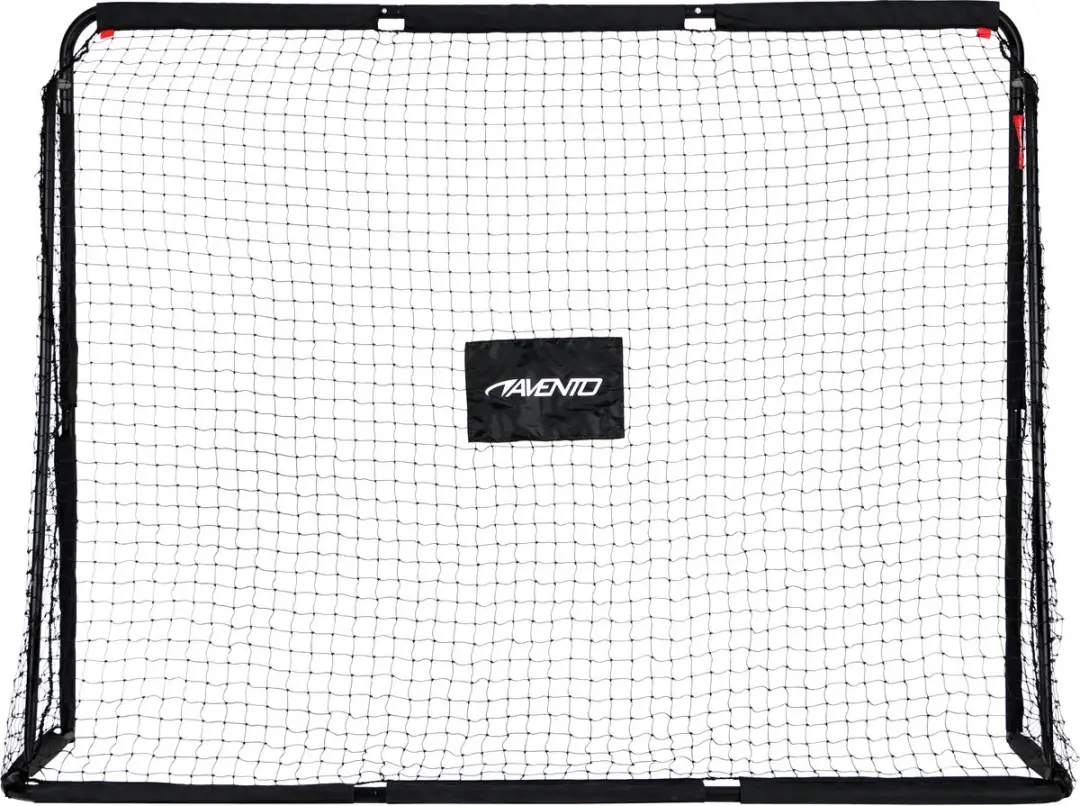Avento Voetbaldoel met Targetscherm 220x76x170cm - Zwart