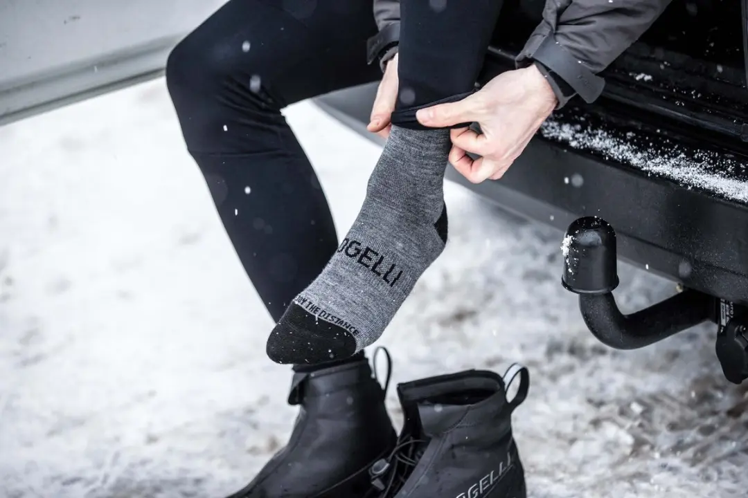 Rogelli Merino Wol Fietssokken - Grijs - 44-47
