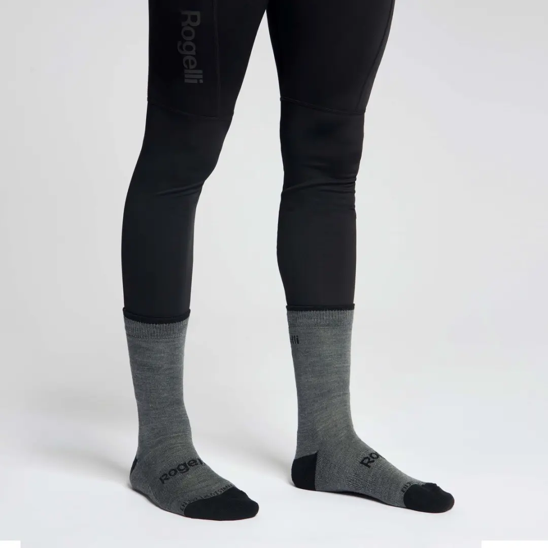 Rogelli Merino Wol Fietssokken - Grijs - 44-47