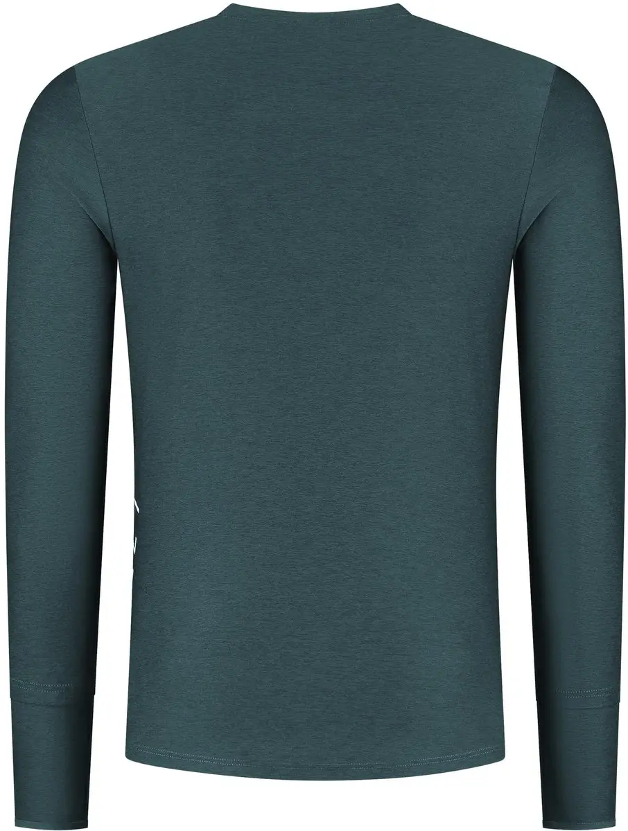 Rogelli Essential Heren Hardloopshirt Lange Mouw XXL - Blauw - afbeelding 6 van 6