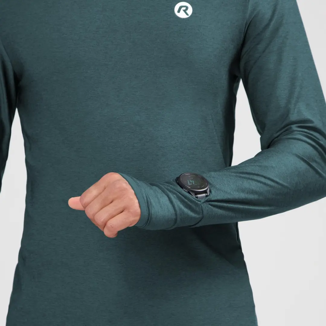 Rogelli Essential Heren Hardloopshirt Lange Mouw XXL - Blauw