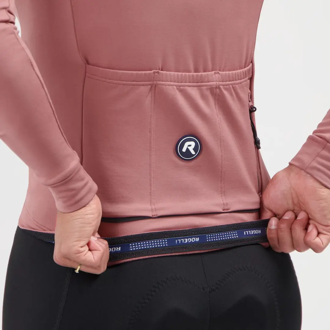 Rogelli Essential II Dames Fietsshirt Lange Mouw - Roze