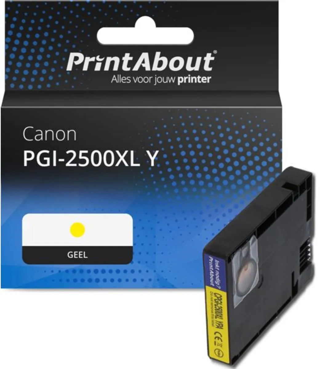 PrintAbout Canon PGI-2500XL Y Inktcartridge