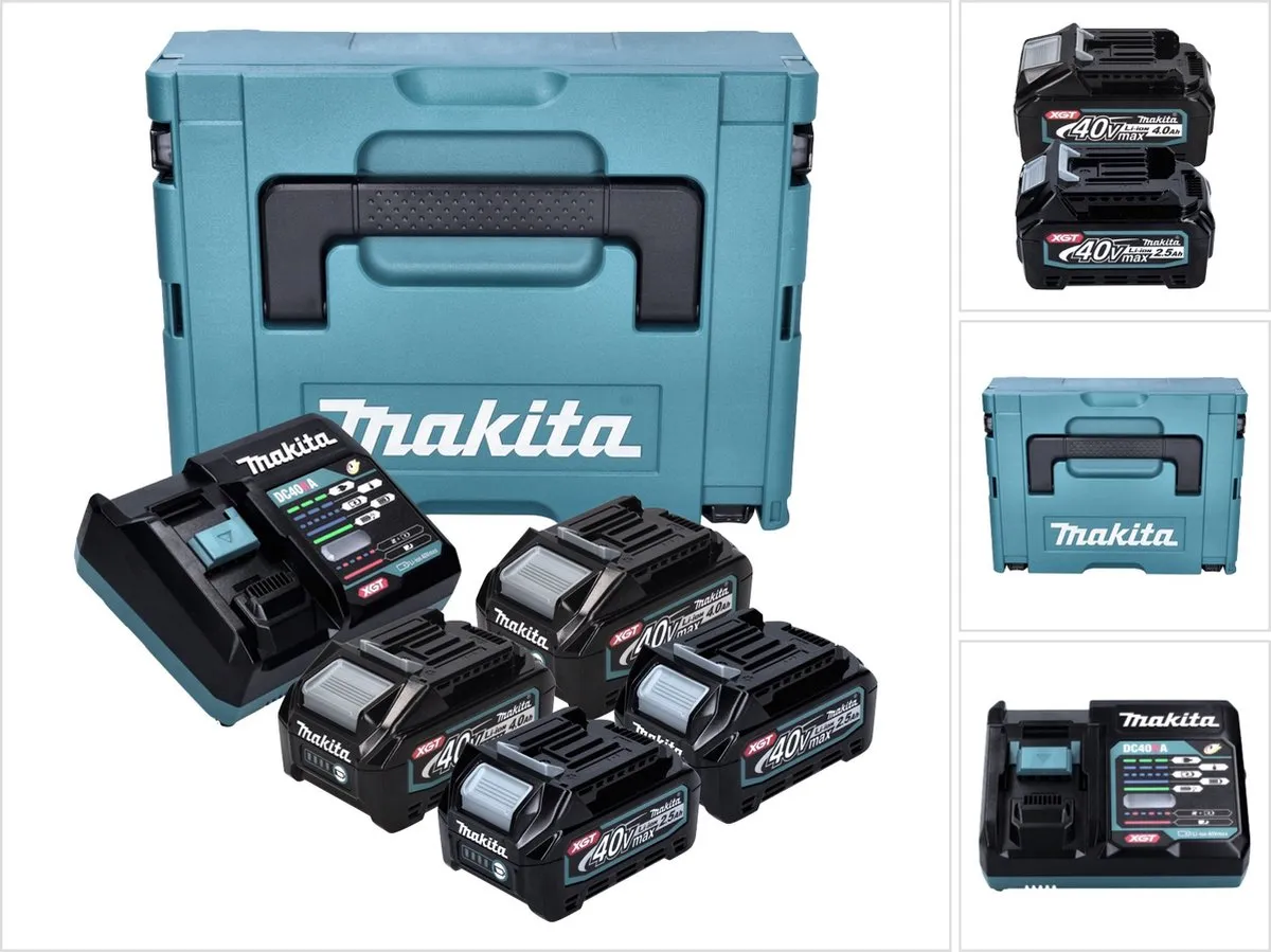 Makita Power Source Kit 4x Accu 40V XGT