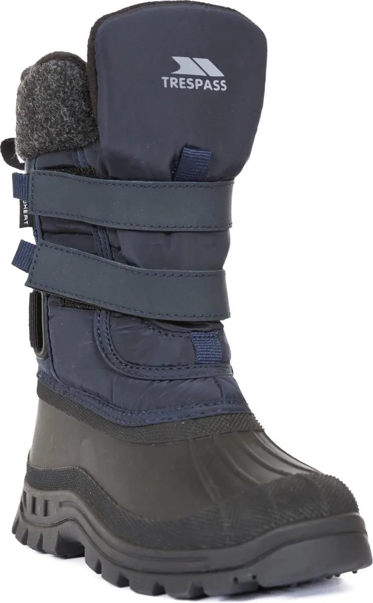 Trespass Childrens Boys Strachan II Waterproof Touch Fastening Snow Boots (Navy)