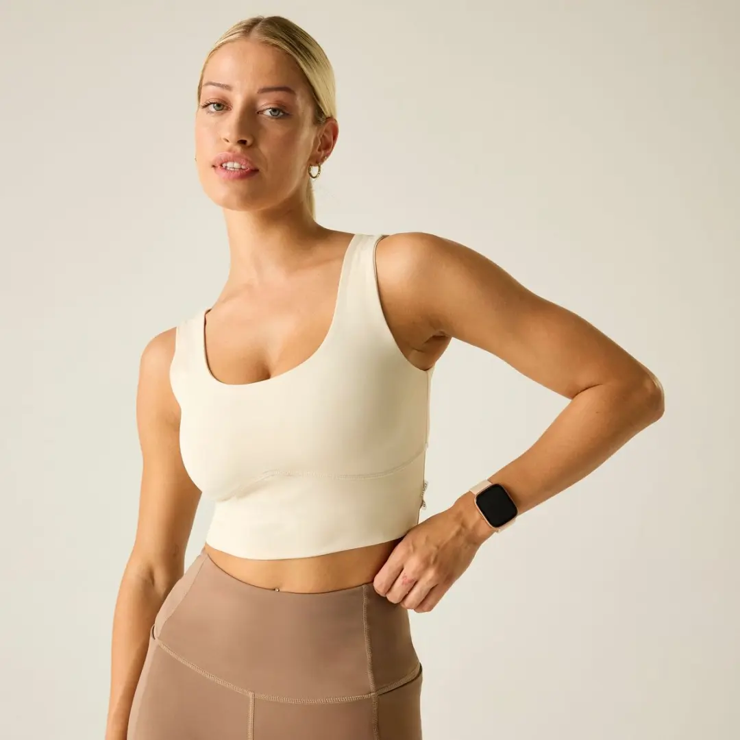 Dare 2b Refresh Cropped Tanktop - Beige XS - afbeelding 4 van 6