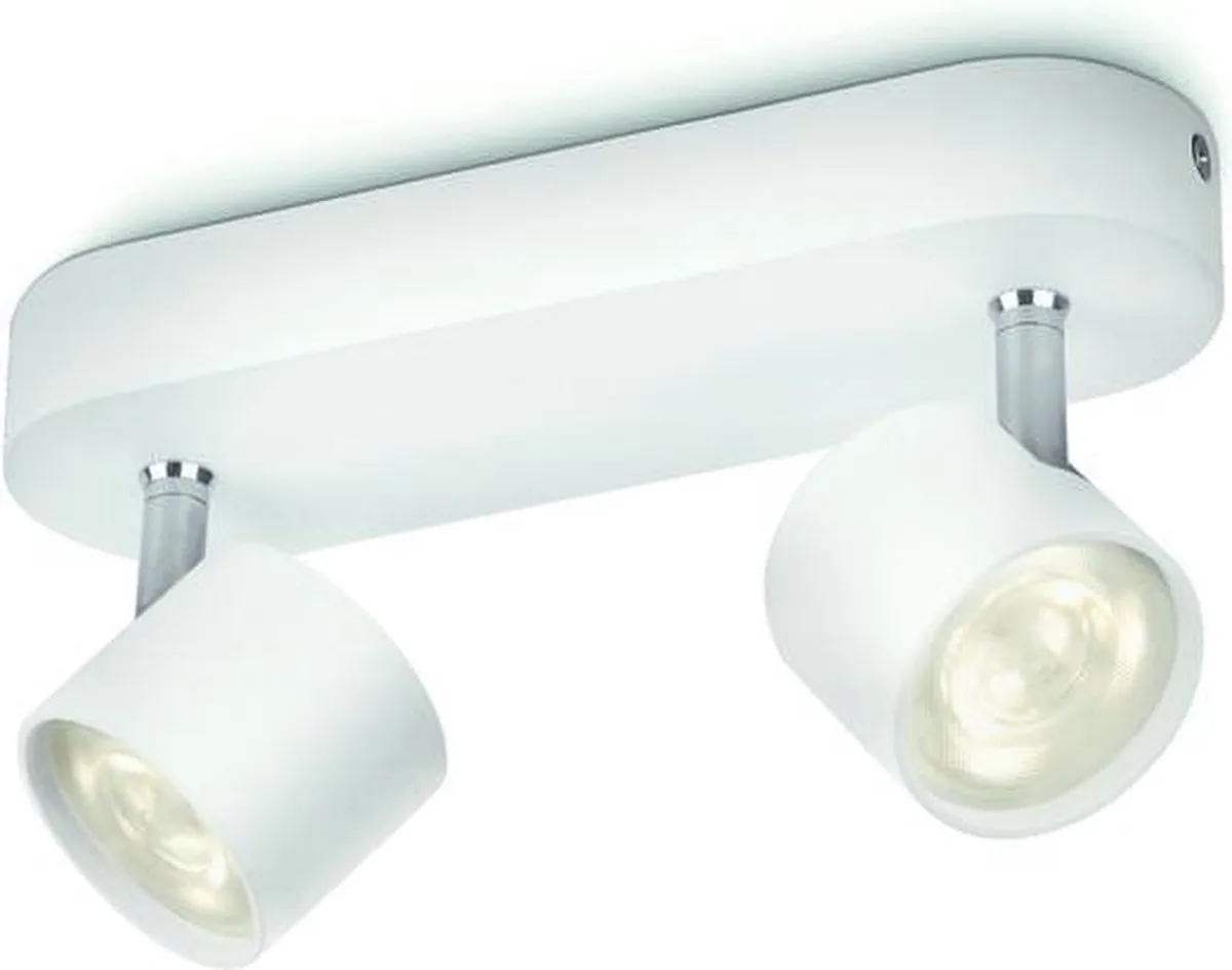 Philips Star Opbouwspot 2-lichts - Wit