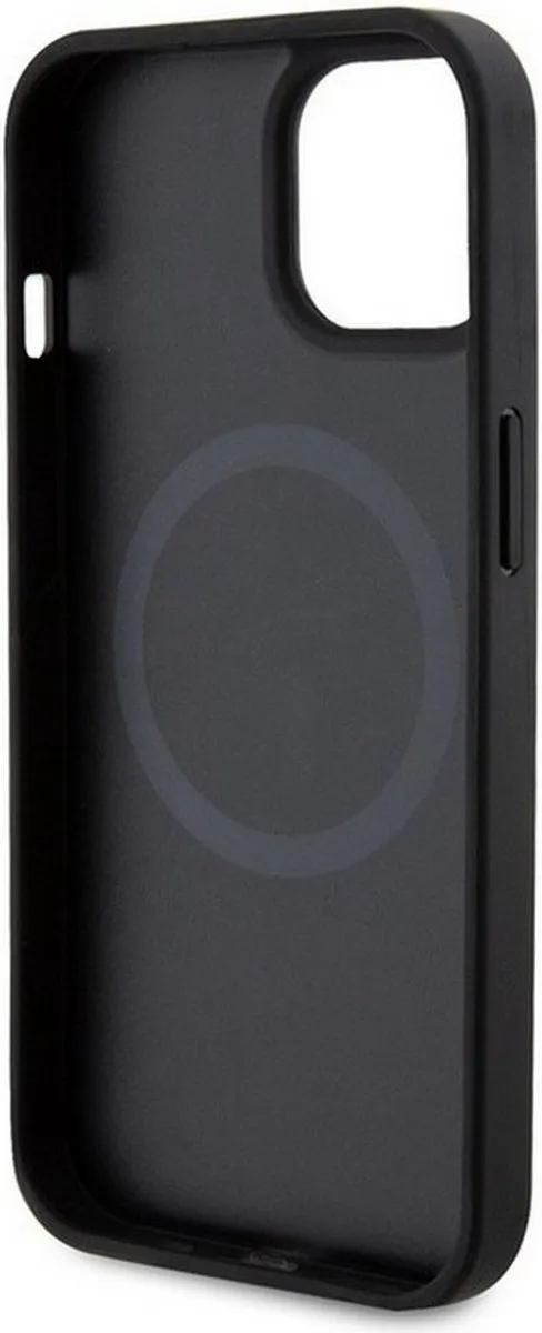 Ferrari Carbon Bottom Back Case iPhone 15 Plus - Zwart