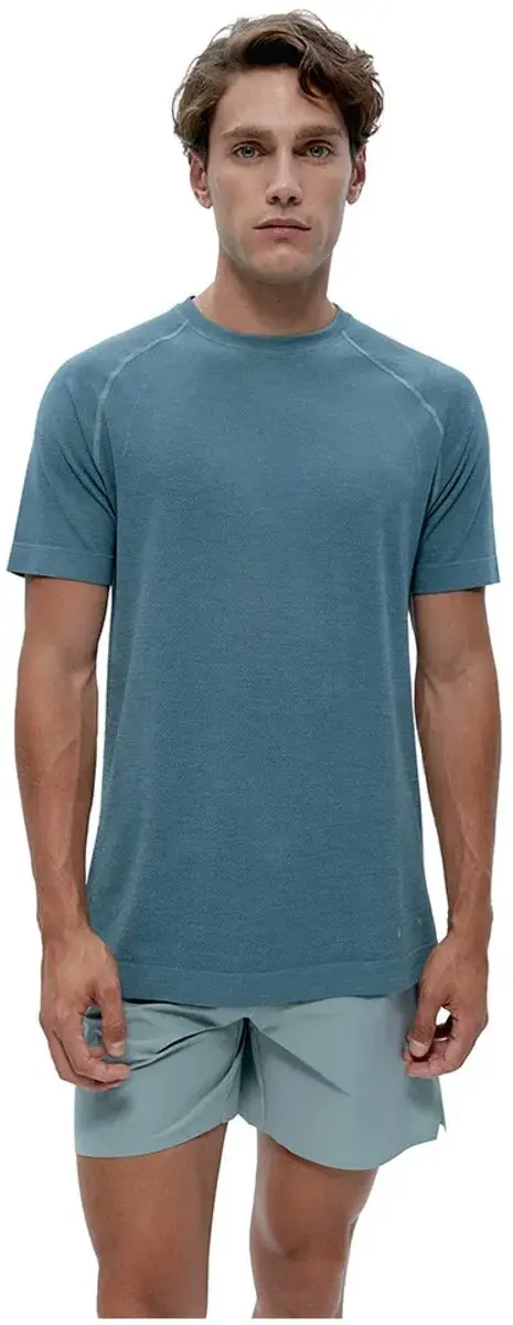 Born Living Yoga Nyong T-shirt Met Korte Mouwen Blauw XL Man