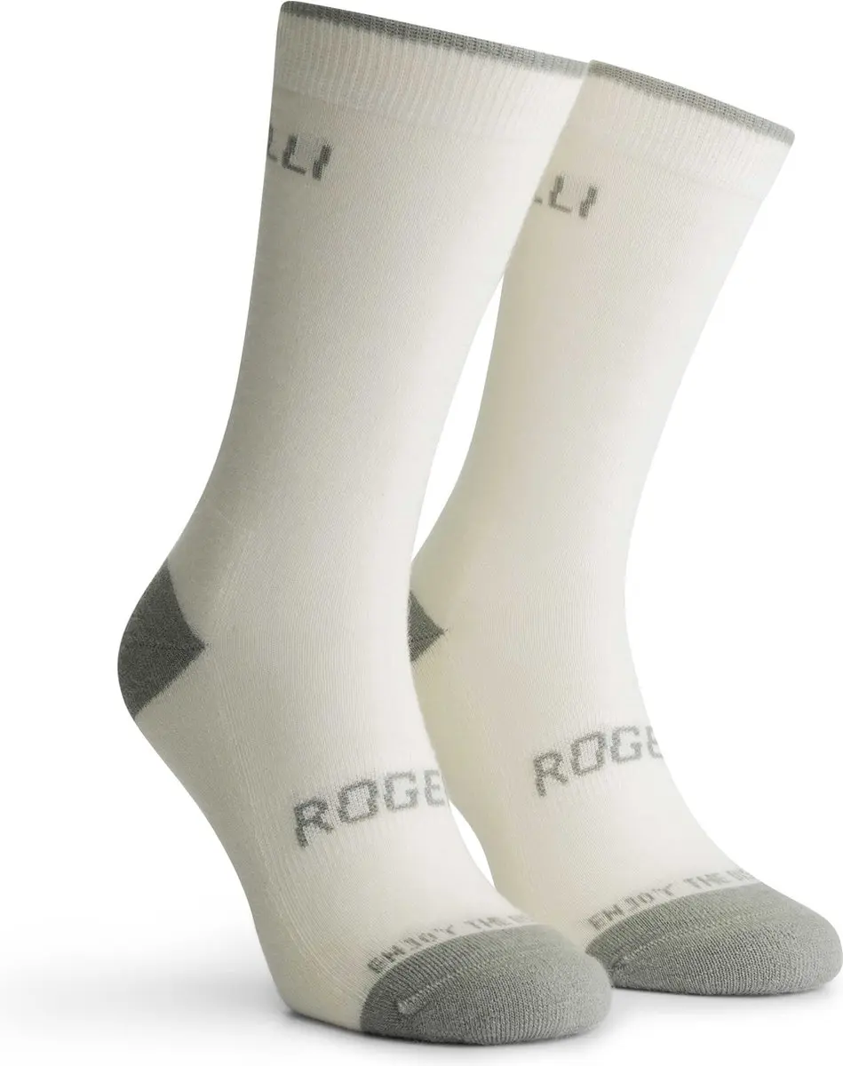 Rogelli Merino Wol Fietssokken 2 Paar - Groen/Taupe
