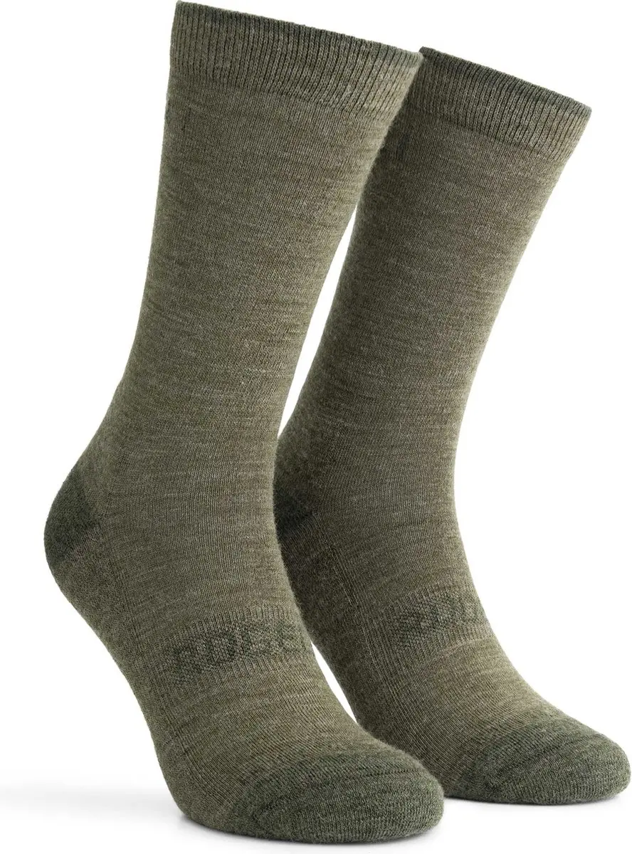 Rogelli Merino Wol Fietssokken 2 Paar - Groen/Taupe