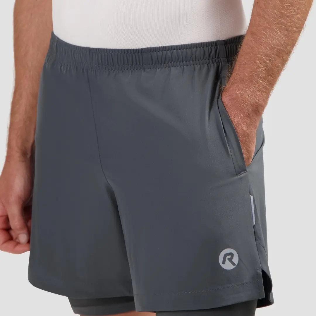 Rogelli Essential Heren Hardloopshort S - Telefoonzak - Grijs - afbeelding 6 van 6