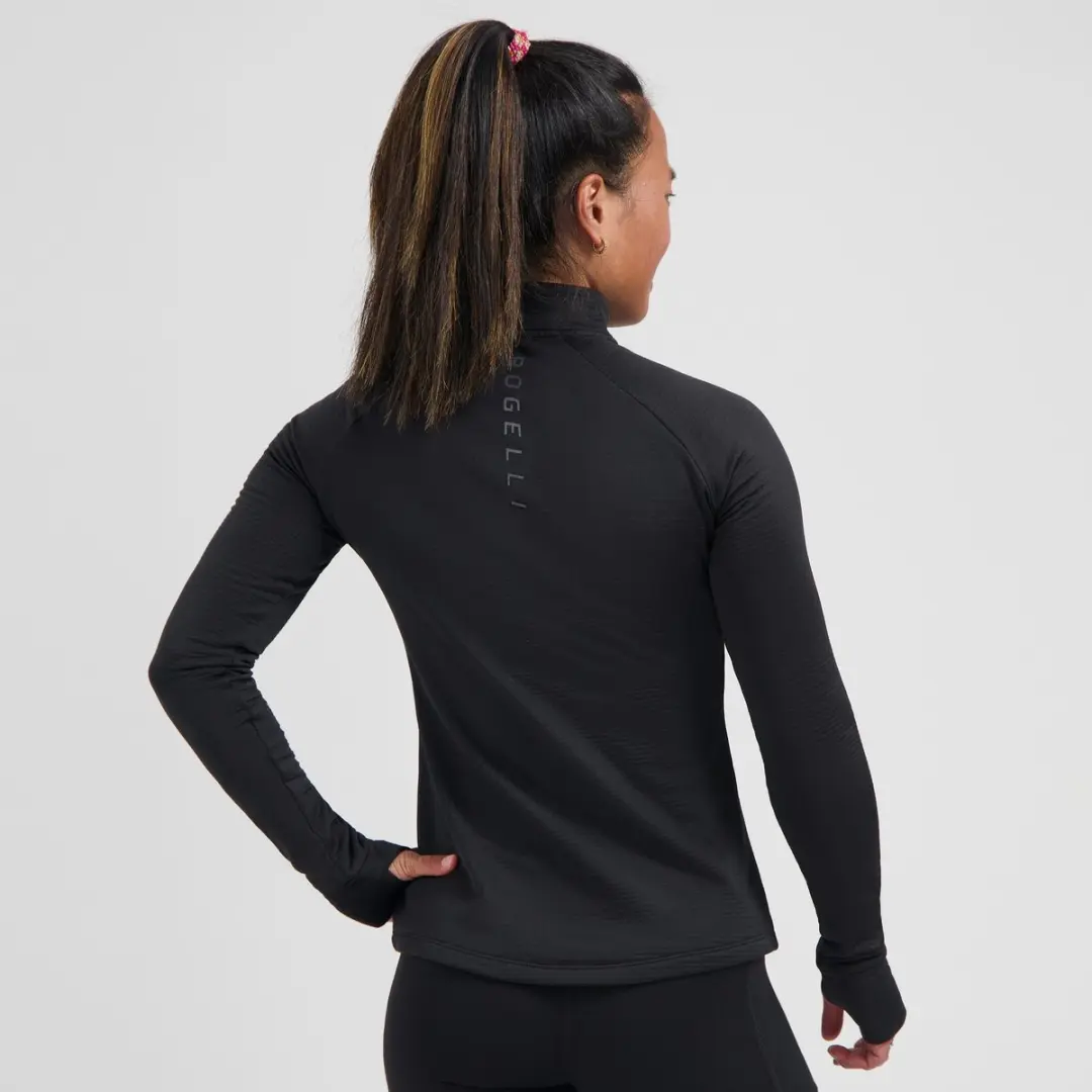Rogelli Essential Dames Hardloopshirt Lange Mouw XL - Zwart