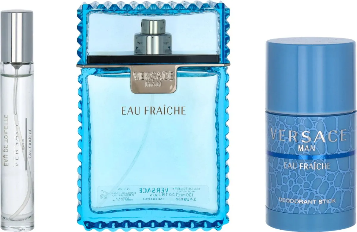 Versace Man Eau Fraîche Set - 110ml Parfum & Deostick