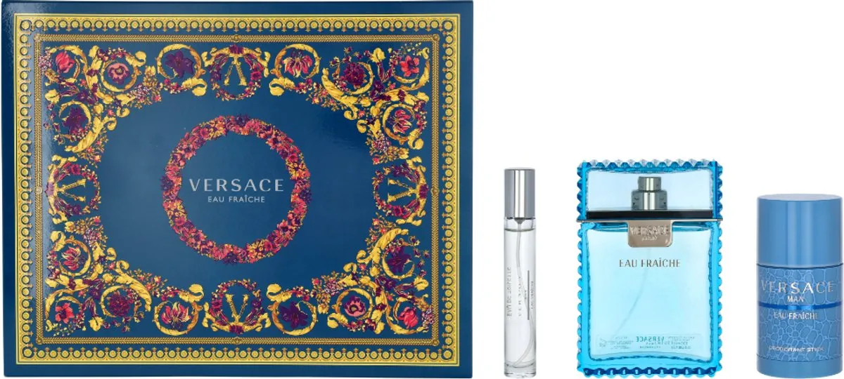 Versace Man Eau Fraîche Set - 110ml Parfum & Deostick
