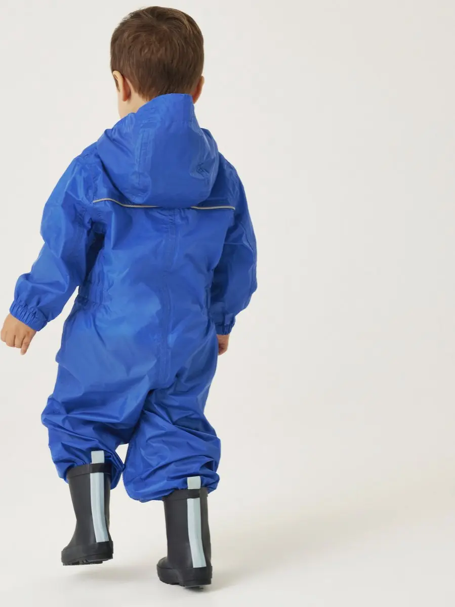 Regatta Puddle IV Regenpak Kinderen 110 - Blauw