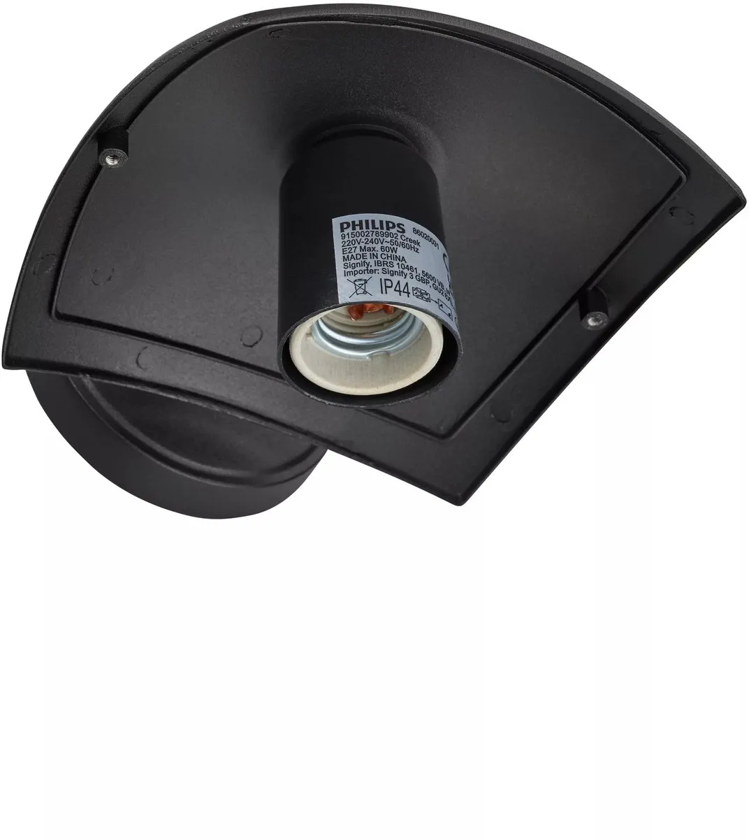 Philips Creek Buitenwandlamp - Zwart