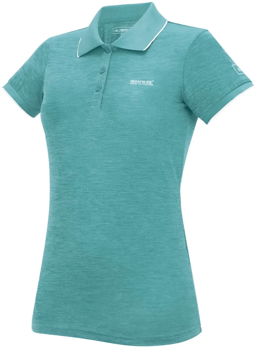 Regatta Remex II Dames Poloshirt - Maat 48 - Groen - afbeelding 6 van 6