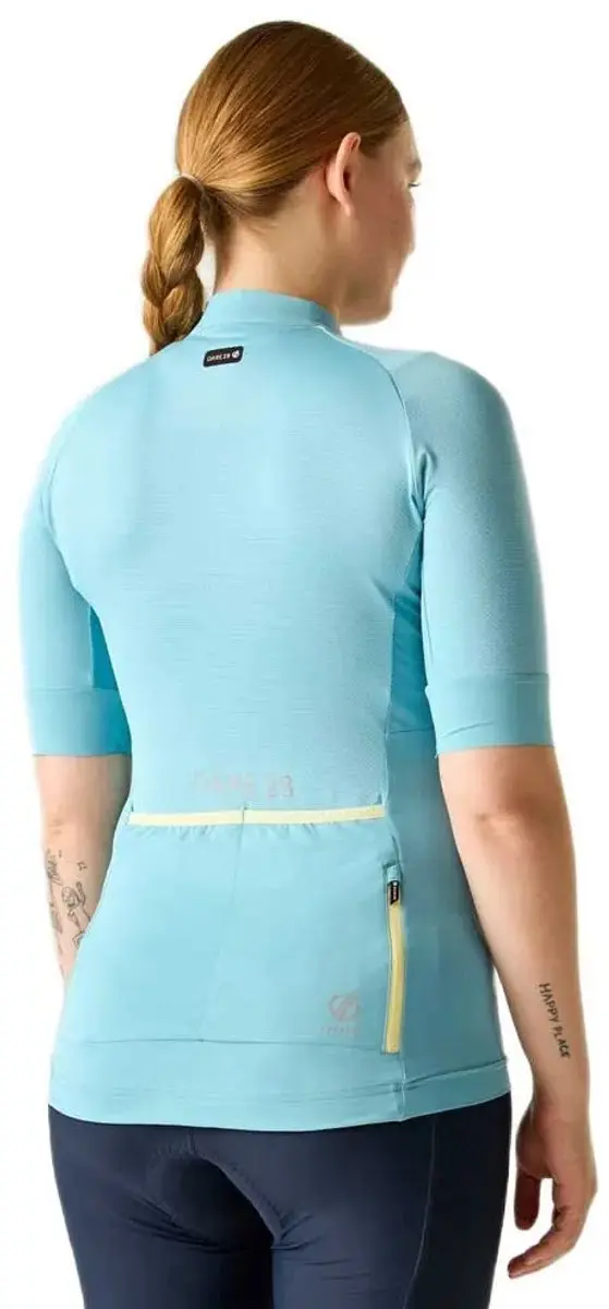 Dare 2b Dames Fietsshirt Korte Mouwen Blauw