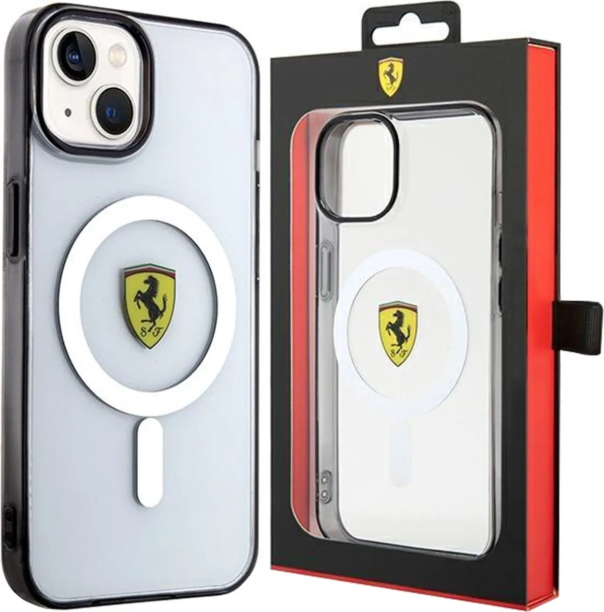 Ferrari Transparante iPhone 14 Hoes