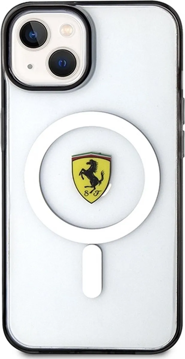 Ferrari Transparante iPhone 14 Hoes - MagSafe - 3666339121136