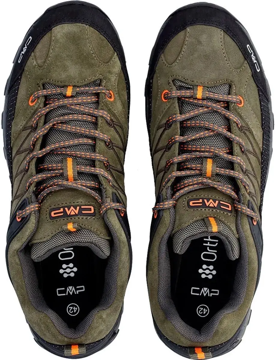 CMP Rigel Low WP Wandelschoenen - EU 40 - Olive/Flame