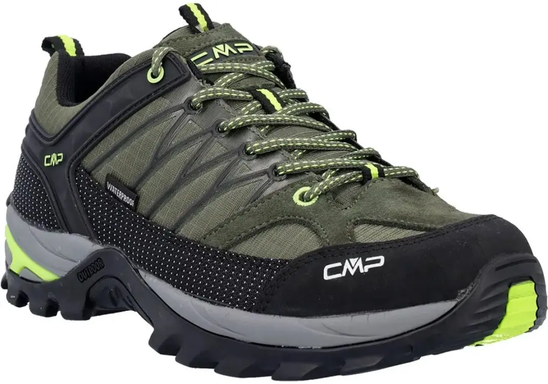 CMP Rigel Low WP 3Q54457 Wandelschoenen - 41 - Jungle/Yellow Fluo