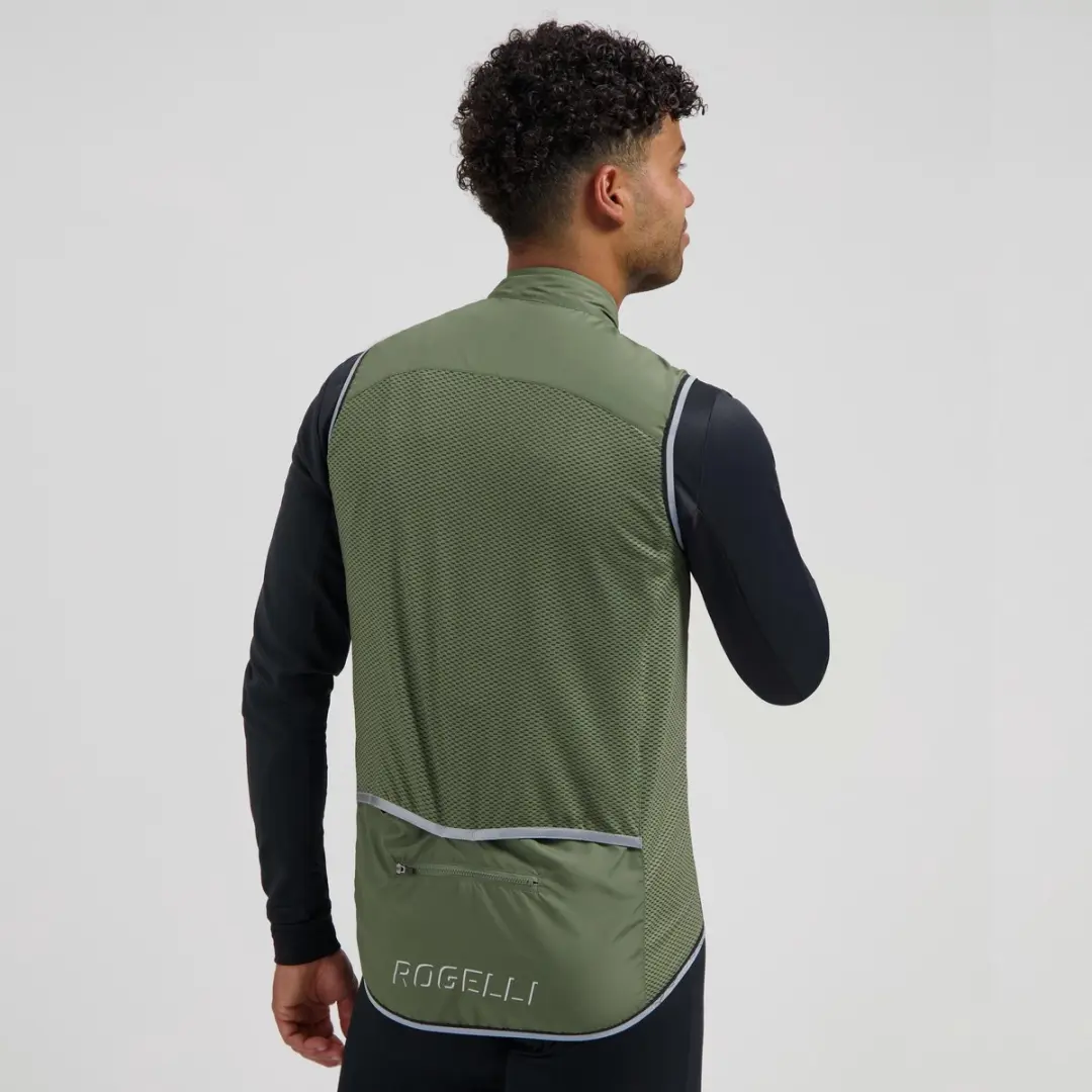 Rogelli Core Heren Bodyvest - Legergroen - Winddicht - XXXL