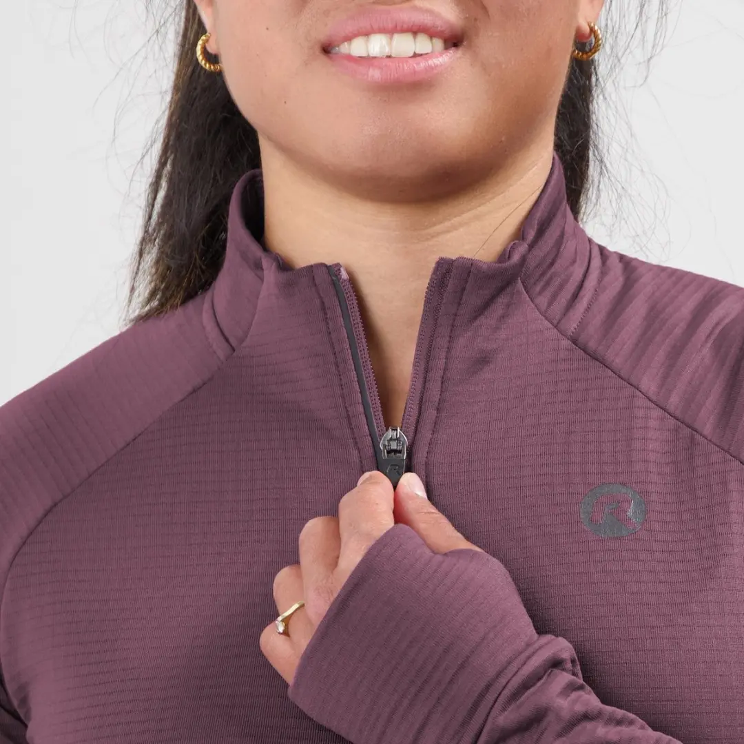 Rogelli Essential Dames Hardloopshirt Lange Mouw XXL - Aubergine