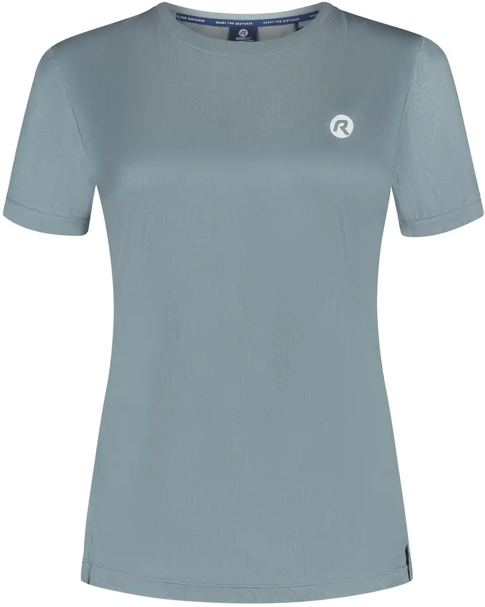 Rogelli Motion Dames Hardloopshirt Korte Mouw XS - Blauw/Grijs