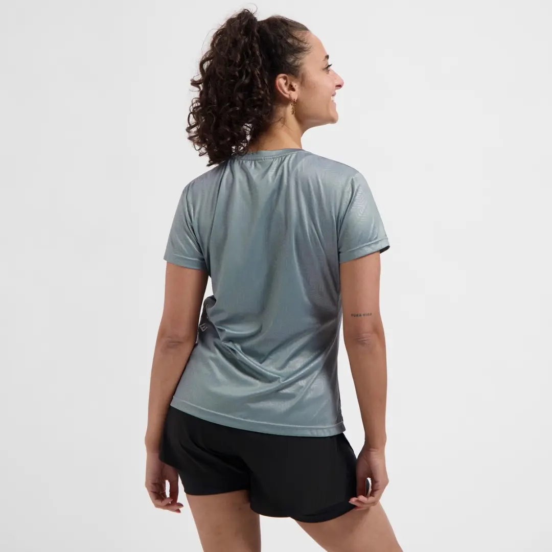 Rogelli Motion Dames Hardloopshirt Korte Mouw XS - Blauw/Grijs
