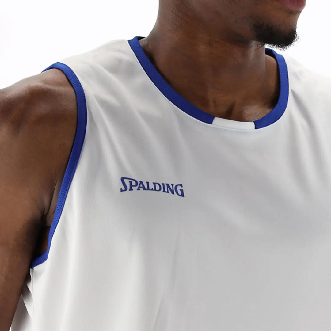 Spalding Move Tanktop 140 - Wit/Koningsblauw - afbeelding 5 van 6