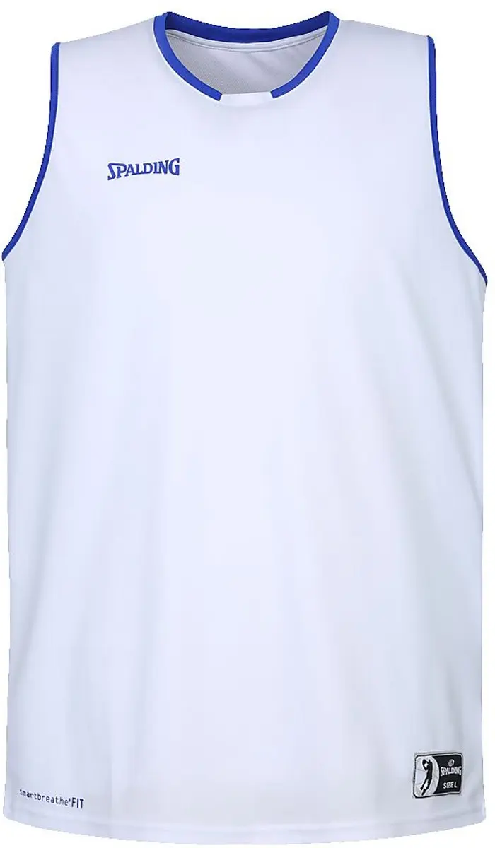 Spalding Move Tanktop 140 - Wit/Koningsblauw - afbeelding 6 van 6