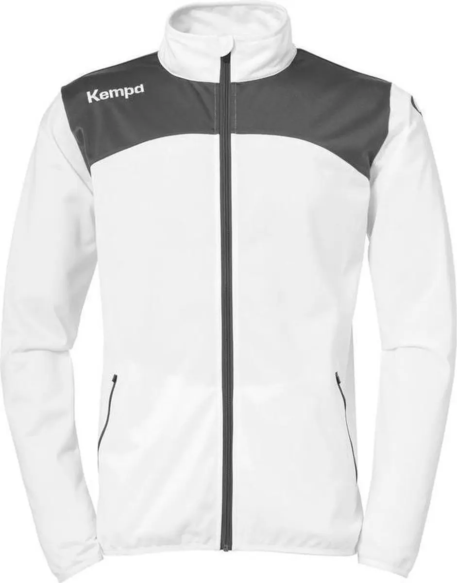 Kempa Emotion 2.0 Polyesterjack Wit-Antraciet Maat XL