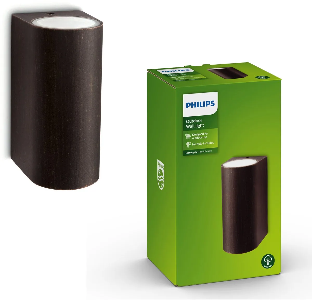 Philips Nightingale Wandlamp Bruin