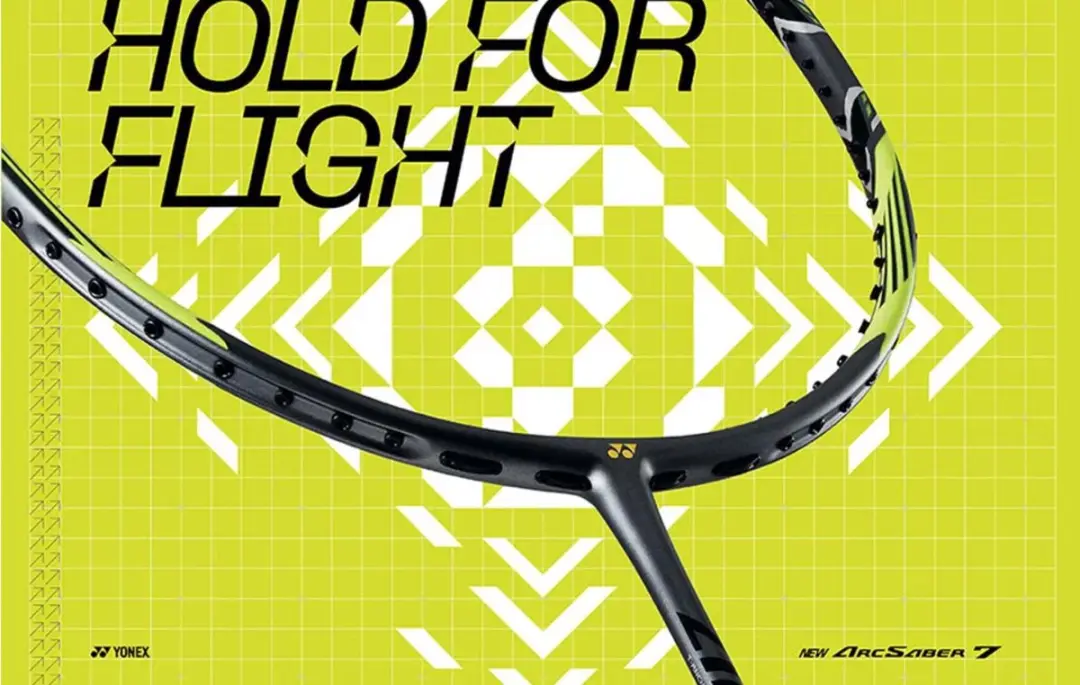 Yonex ArcSaber 7 TOUR Badmintonracket - Zwart Geel