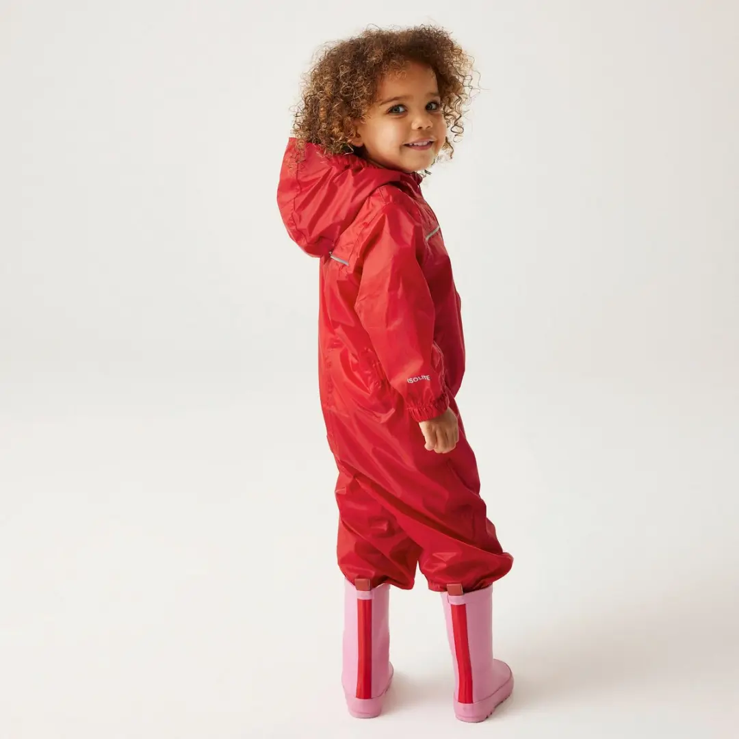 Regatta Puddle IV Regenpak - Kinderen 80 - Rood