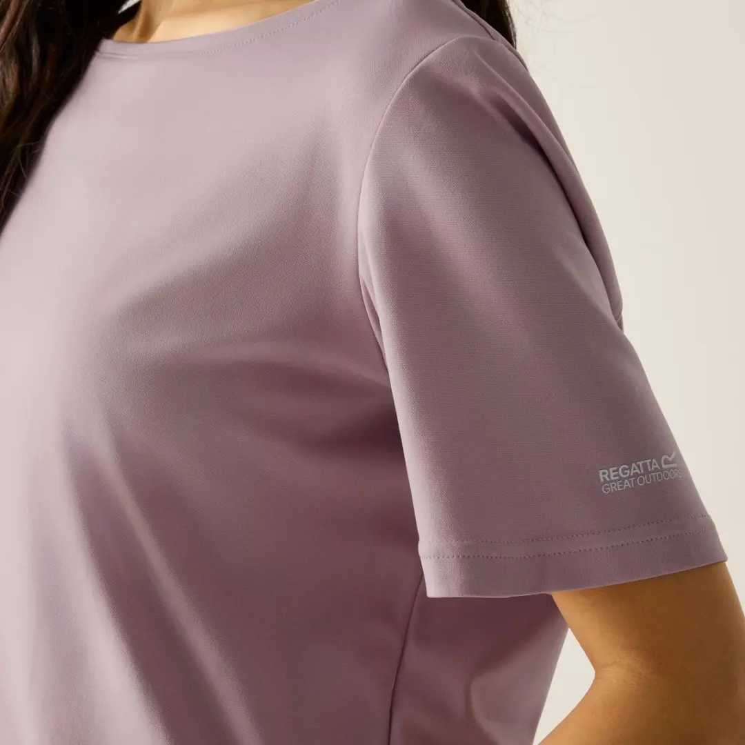 Regatta T-shirt Hiking Dames Purper