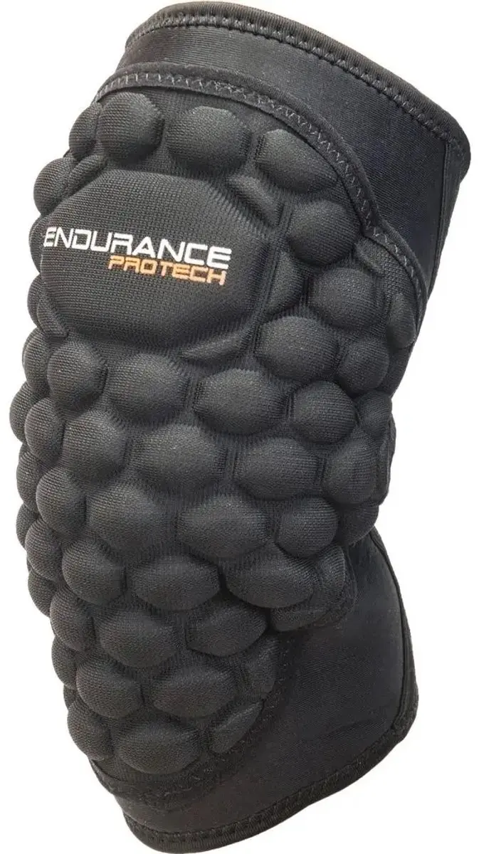 ENDURANCE Protech Elleboogbeschermers - XS - Zwart