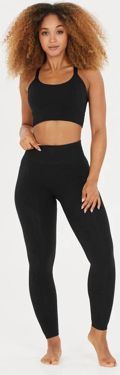 Athlecia Nagar Womens Seamless Tights EA203352/1001 - Zwart