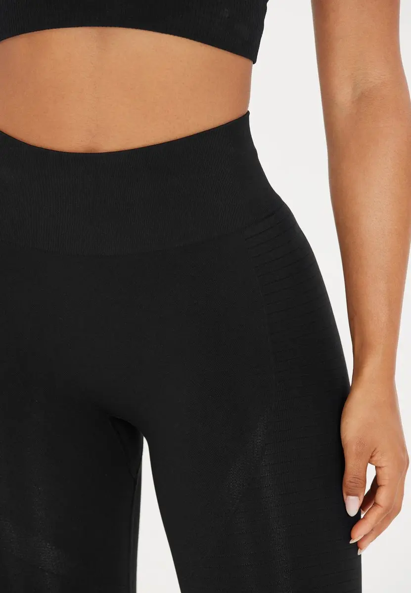 Athlecia Nagar Womens Seamless Tights EA203352/1001 - Zwart