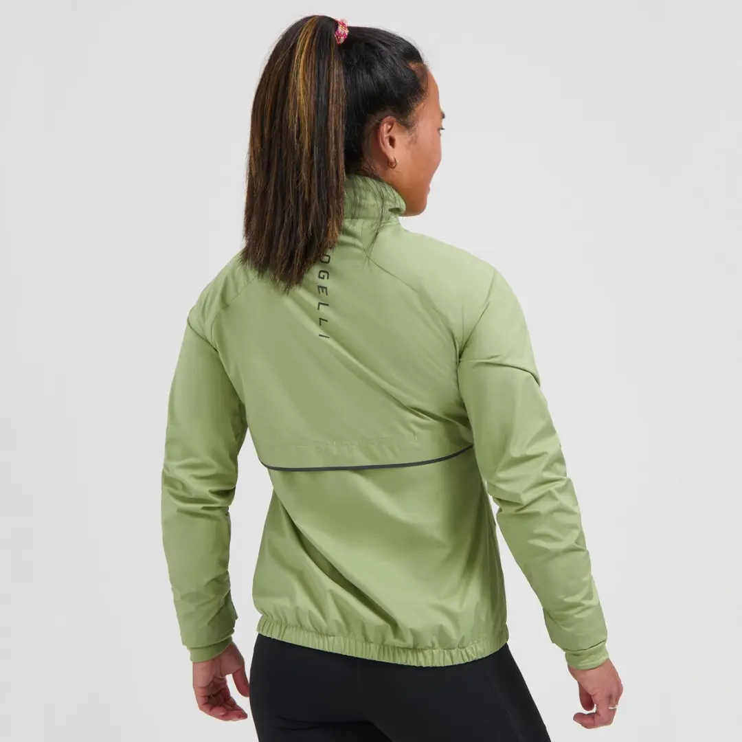 Rogelli Essential Dames Hardloopjack - 3 Zakken - Groen