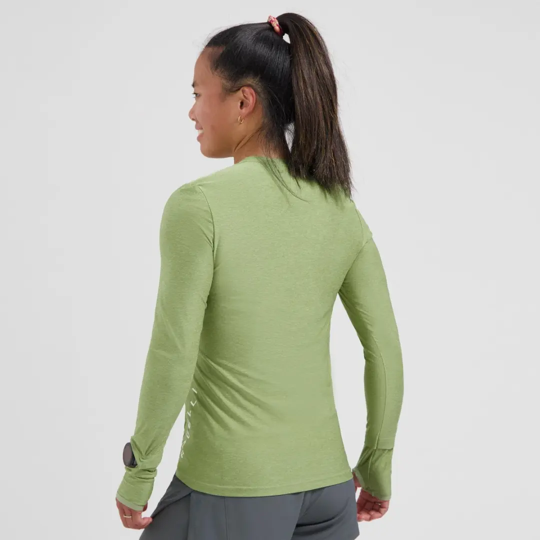 Rogelli Essential Dames Hardloopshirt Lange Mouw XS - Groen
