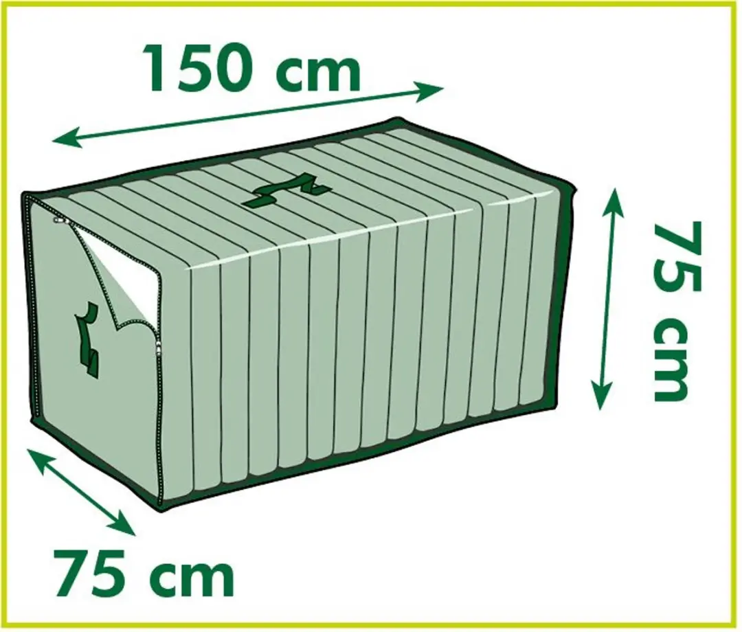 Nature Tuinmeubelhoes Grijs - 75x150x75cm - afbeelding 6 van 6