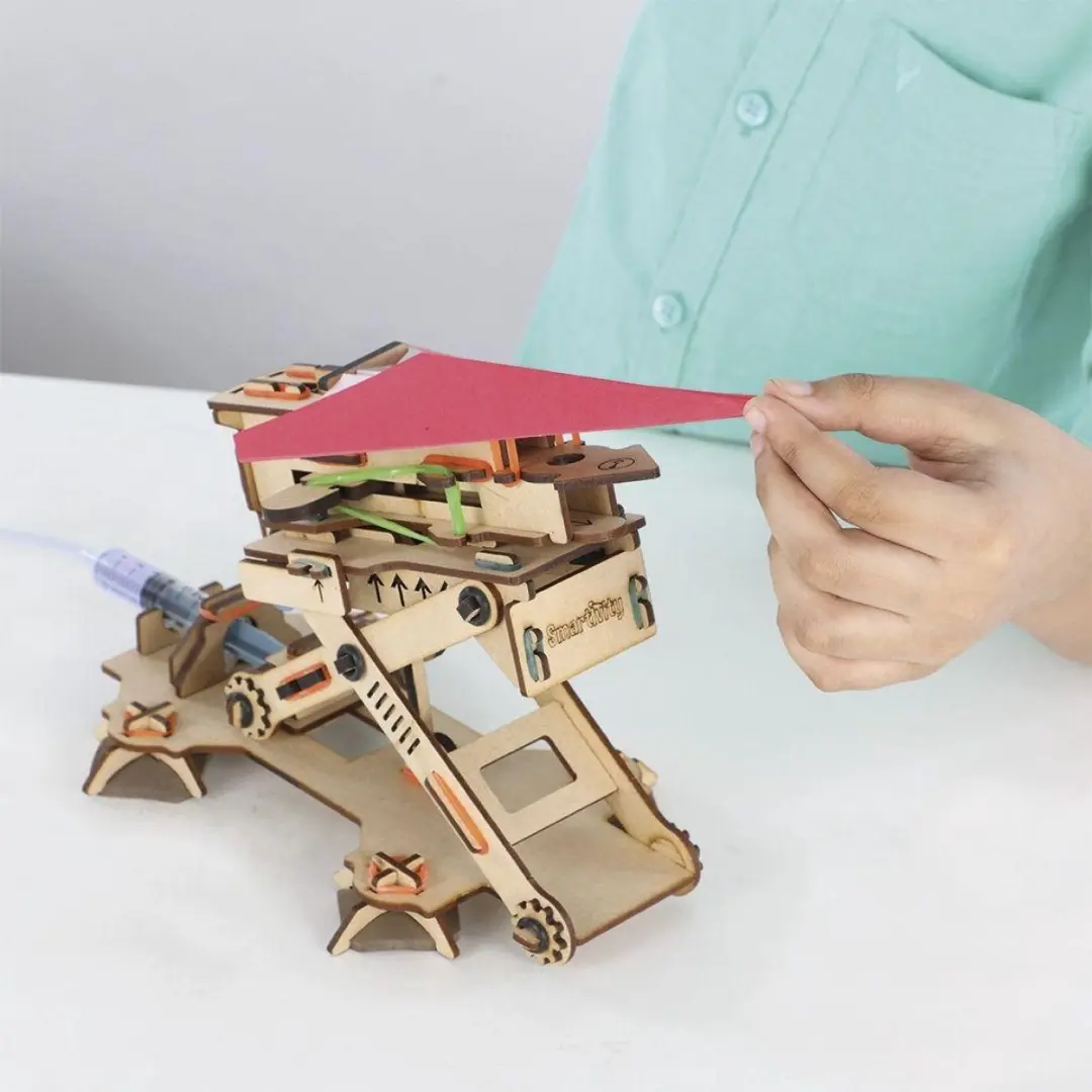 SmartGames Mechanische Hydraulic Plane Launcher Bouwpakket - 2-delig - Multicolor - afbeelding 4 van 5