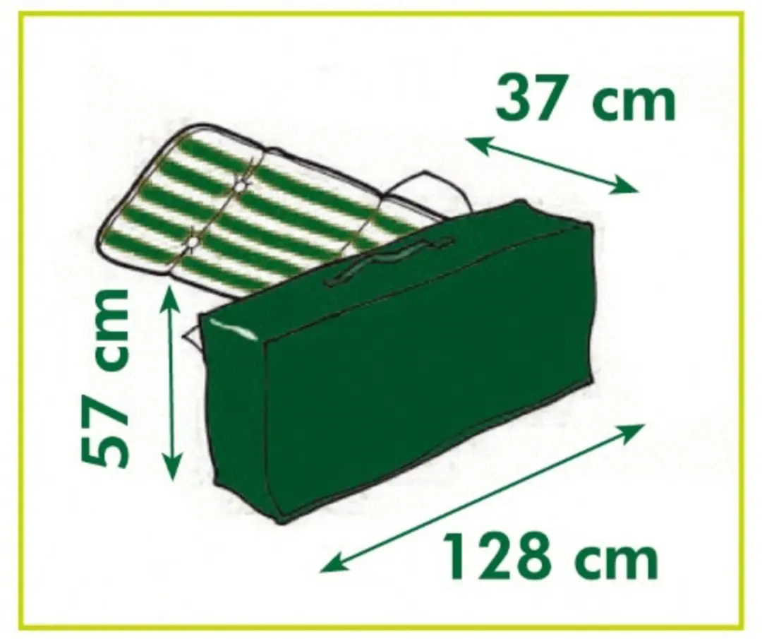 Nature Tuinmeubelhoes 57x128x37cm - Zwart - afbeelding 3 van 5
