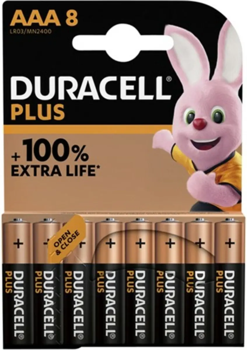 Duracell Alkaline Plus AAA Batterijen