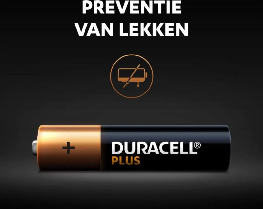 Duracell Alkaline Plus AAA Batterijen - 8 Stuks